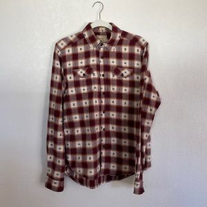 Scotch & Soda western style flannel long sleeve button up